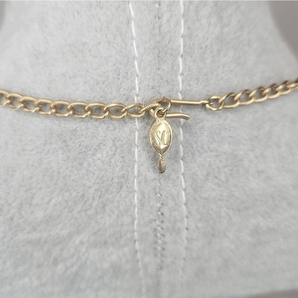 Vintage 70s Sarah Coventry Molten Topaz Necklace Amber Glass Excellent Condition - Picture 5 of 8